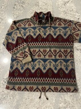 Vintage 90s Aztec Style Pullover Sweater
